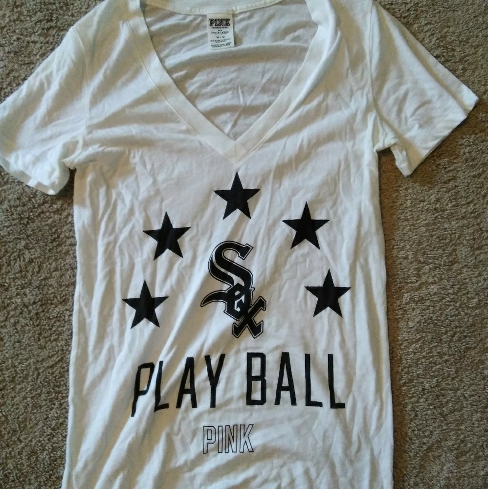 Victoria's secret Pink white sox tee